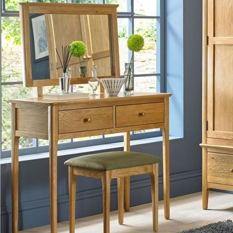 light oak dressing table mirror